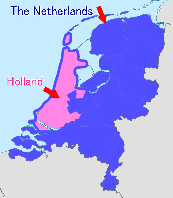 オランダを指す「The Netherlands」と「Holland」の違い
