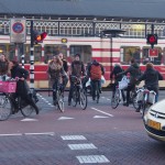 オランダ自転車道の交通渋滞