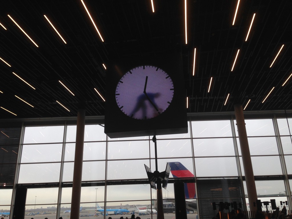 スキポール空港　ユニークな時計